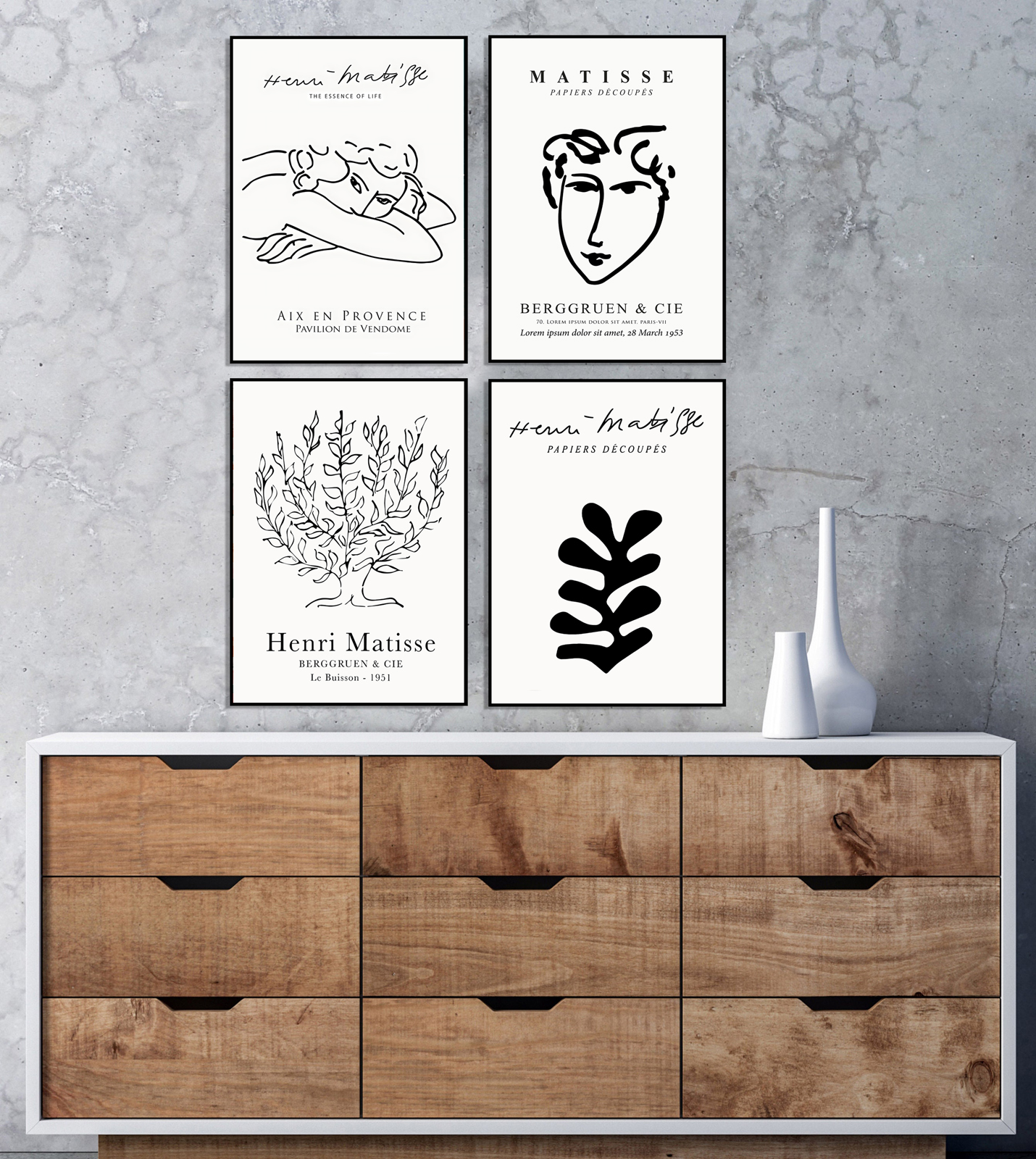 Affiche - Aix en provence / set van 4