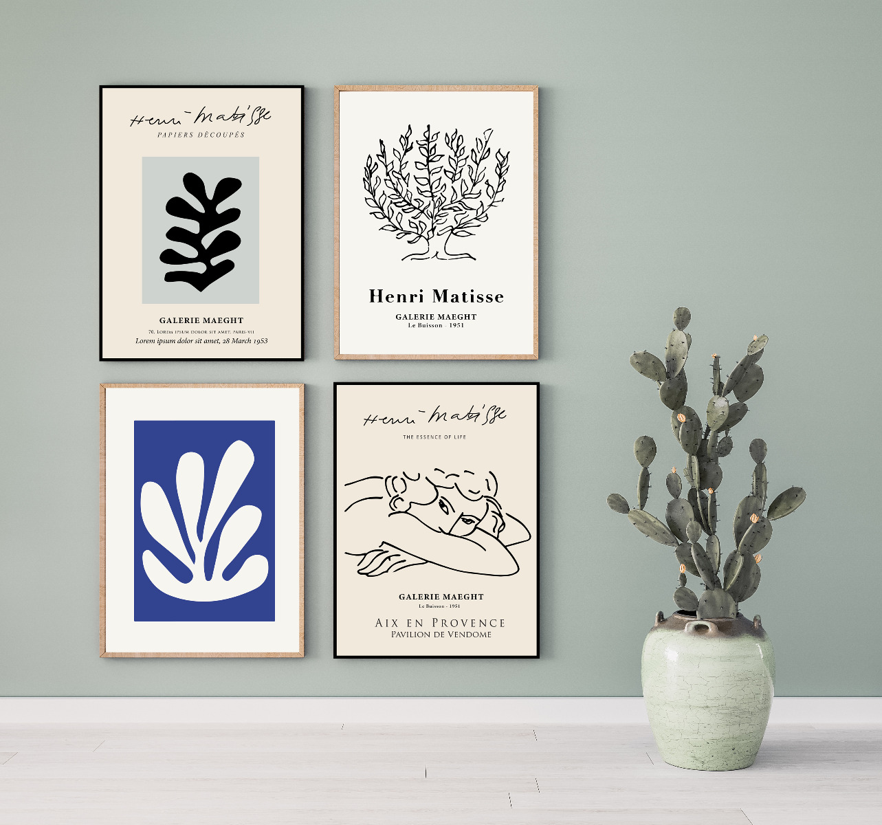Affiche - Galerie maeght / set van 4