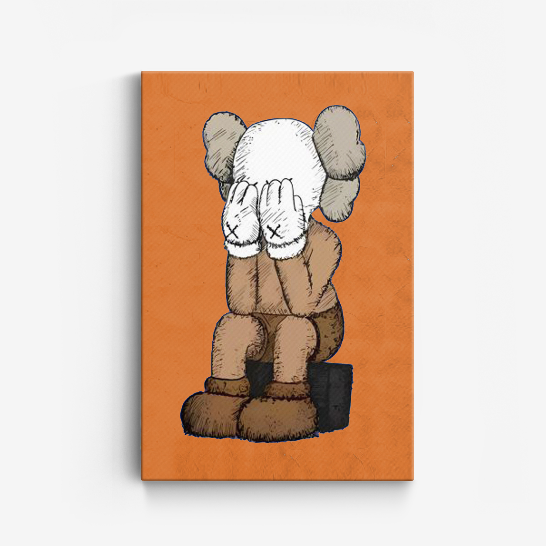 Canvas - Kaws / Oranje