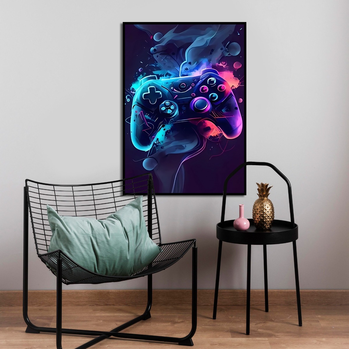 Affiche - Gaming / Kleurrijke joystick