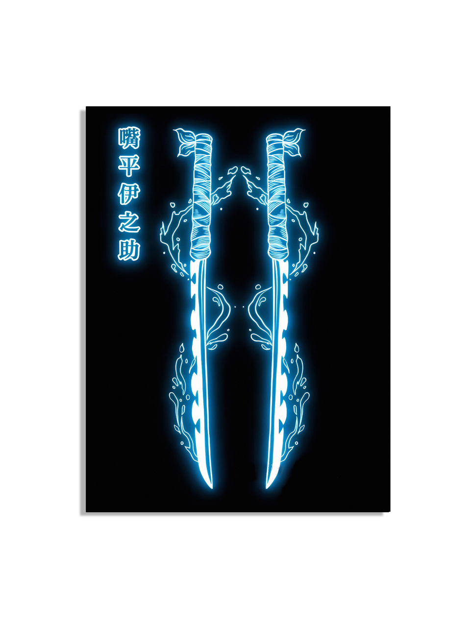 Poster - Japanse Anime Figuur / Neon / 13