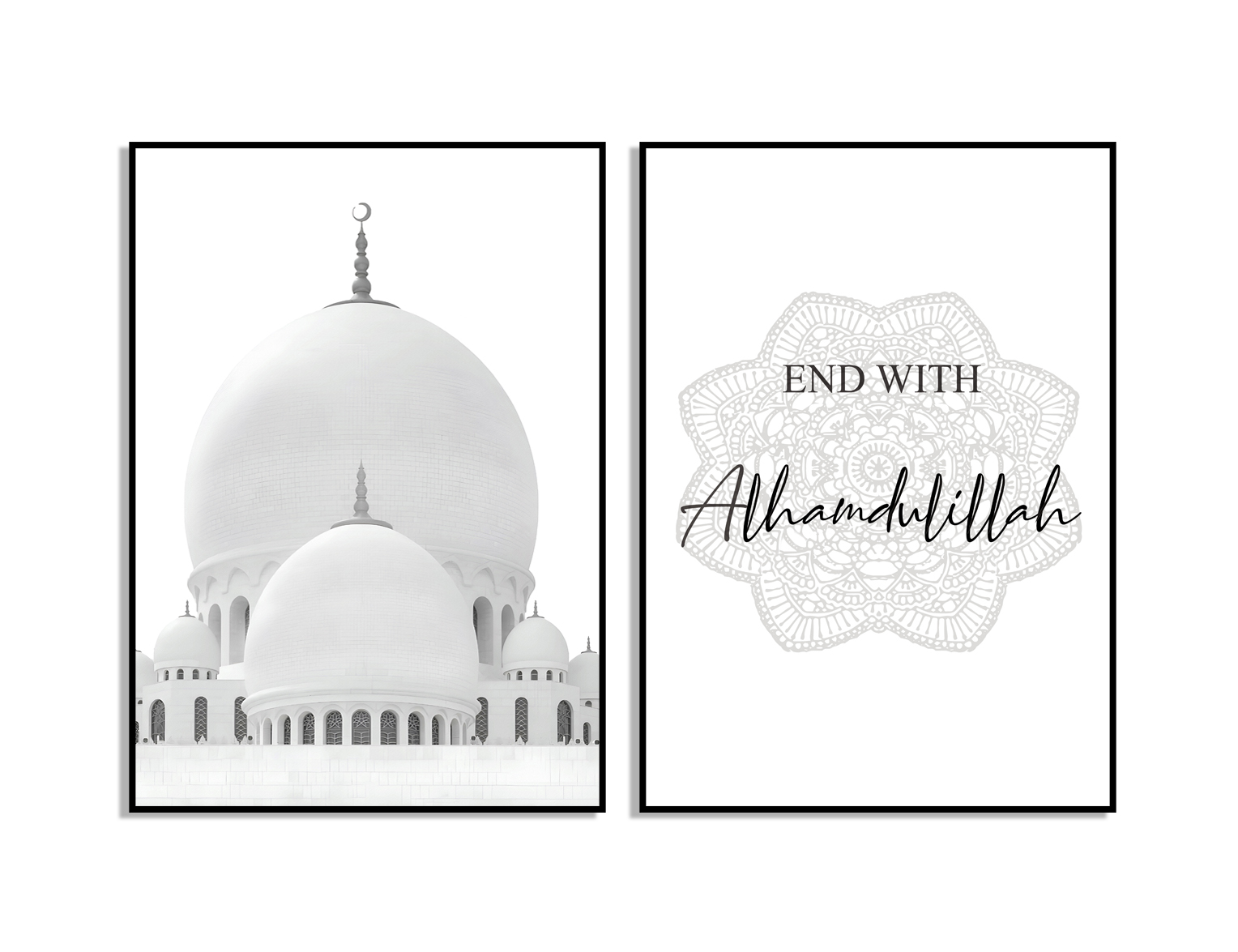 Poster - End with Alhamdulillah / Set van 2