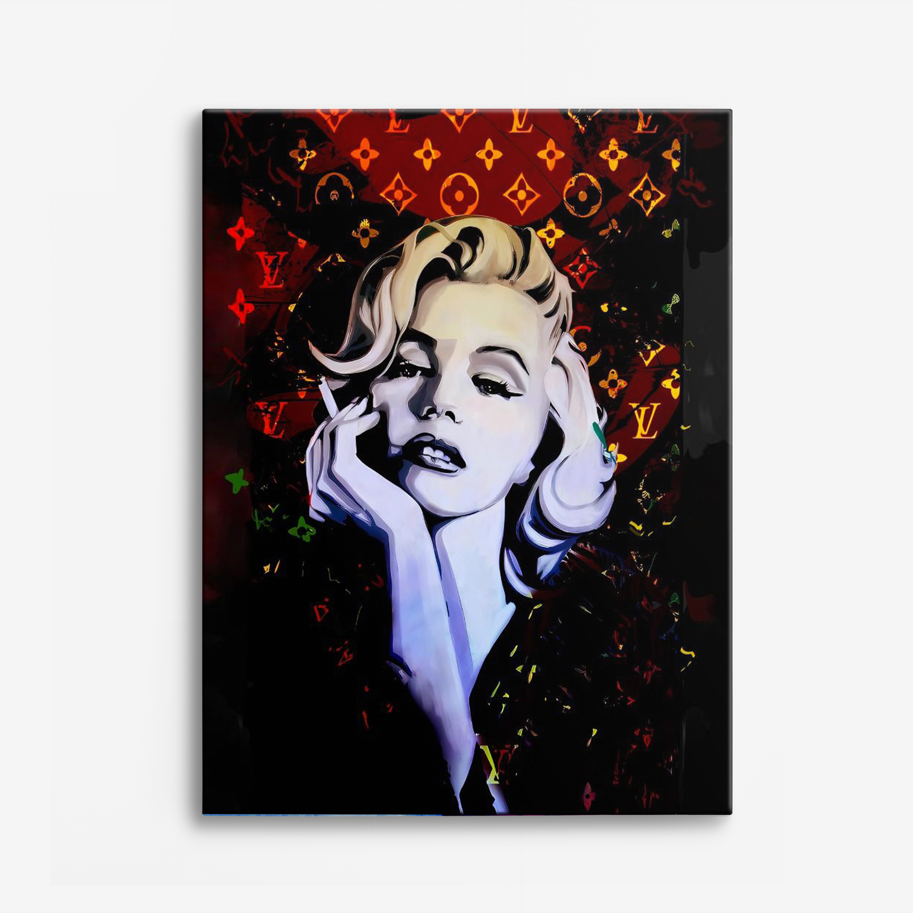 Canvas - Marilyn Monroe in het zwart