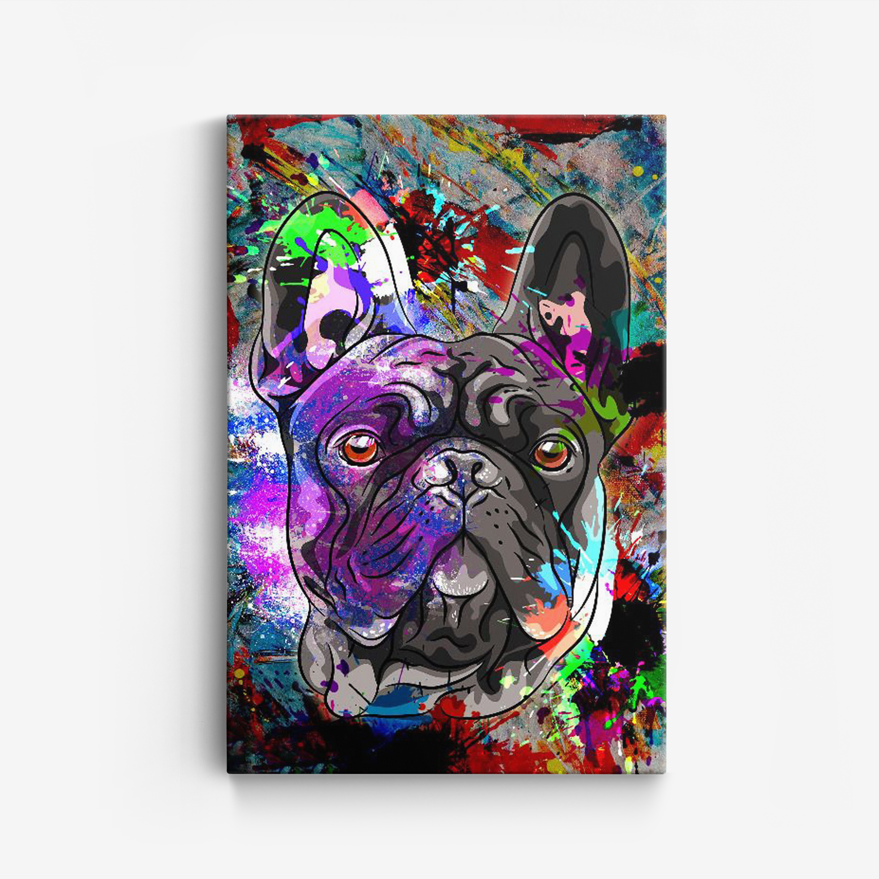 Canvas - Gekleurde hond / 02