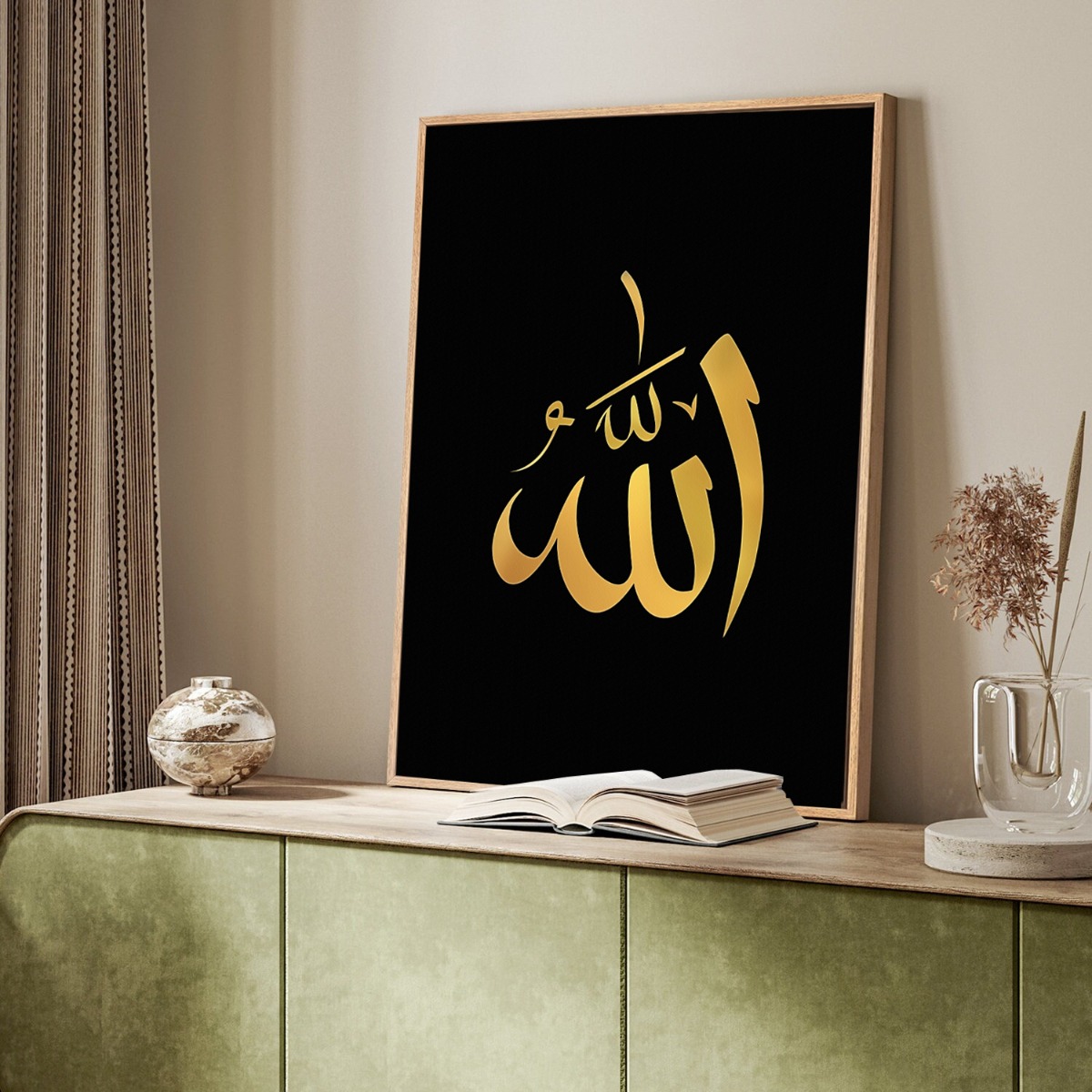Poster - Islamitische kunst / Zwart en Goud / 02