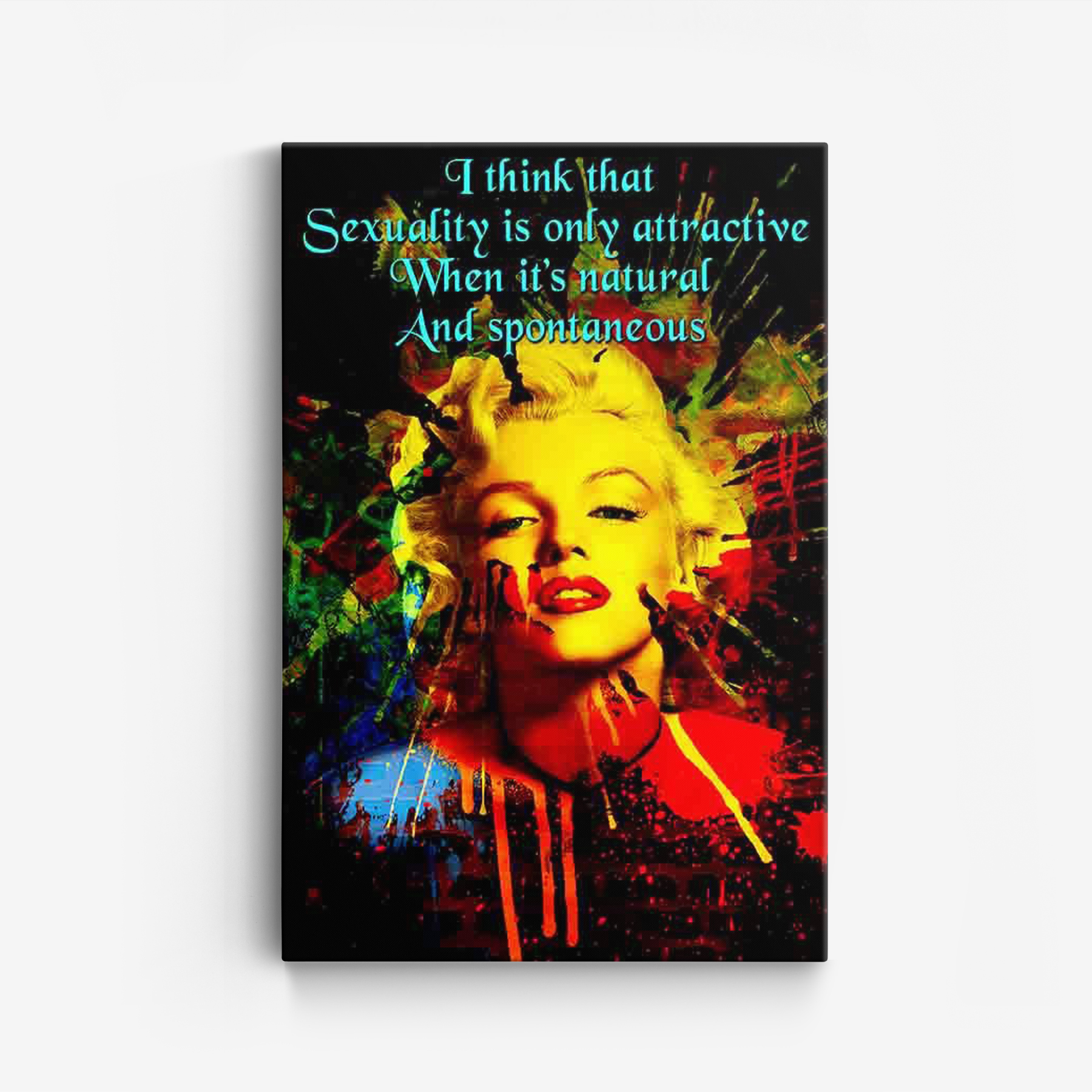 Canvas - Inspirerend citaat van Marilyn Monroe
