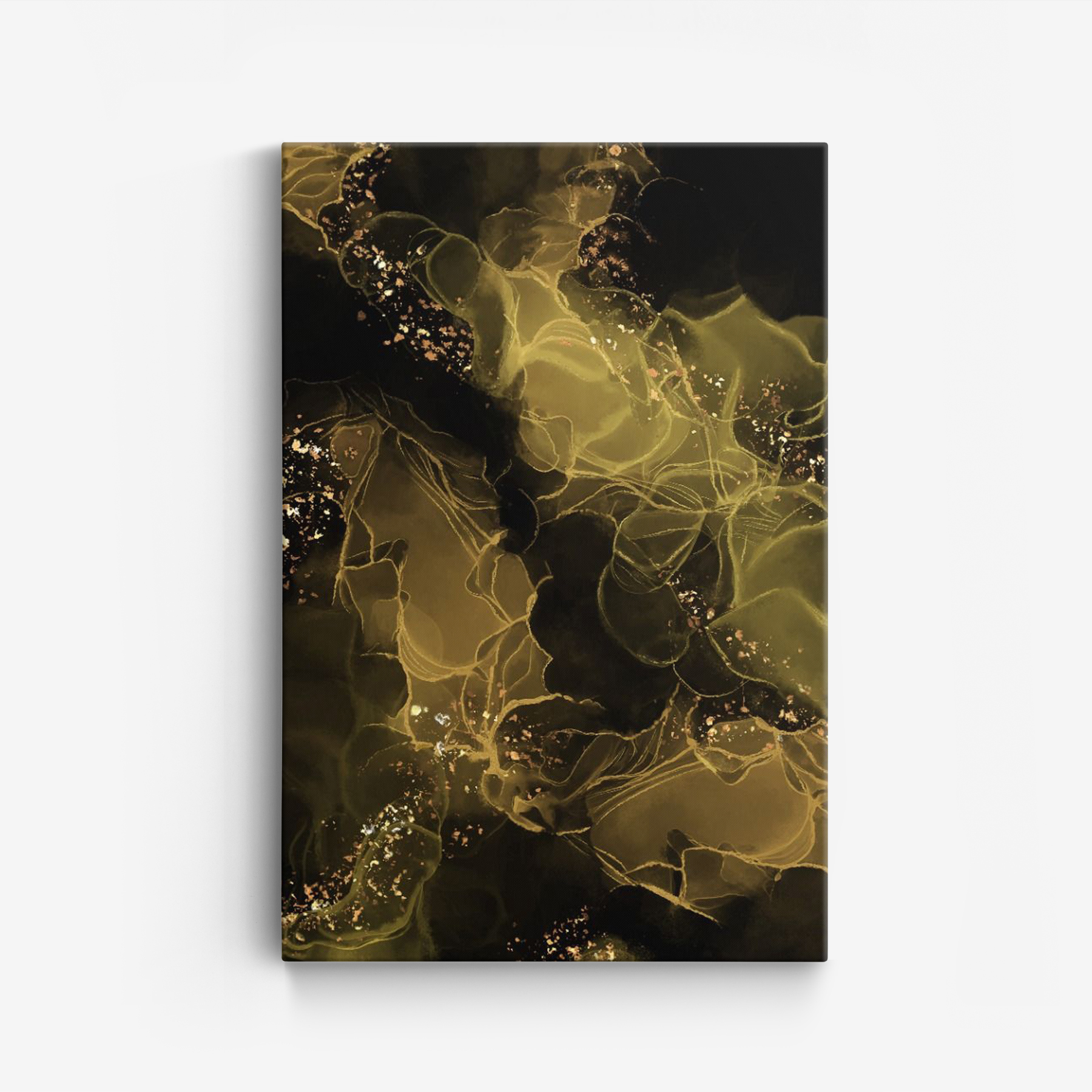 Canvas - Gouden abstracte kunst
