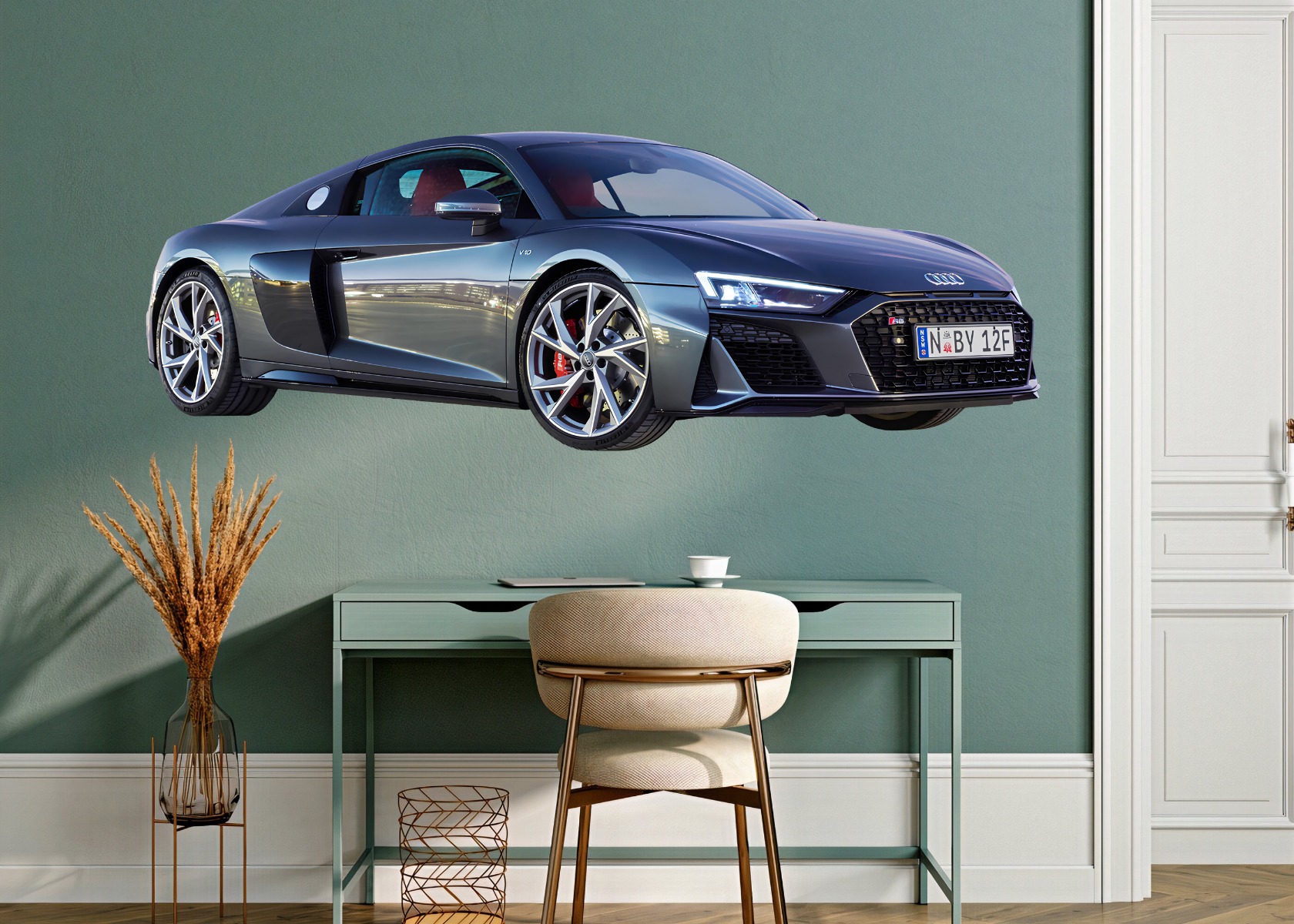Muursticker - Audi / Blauw