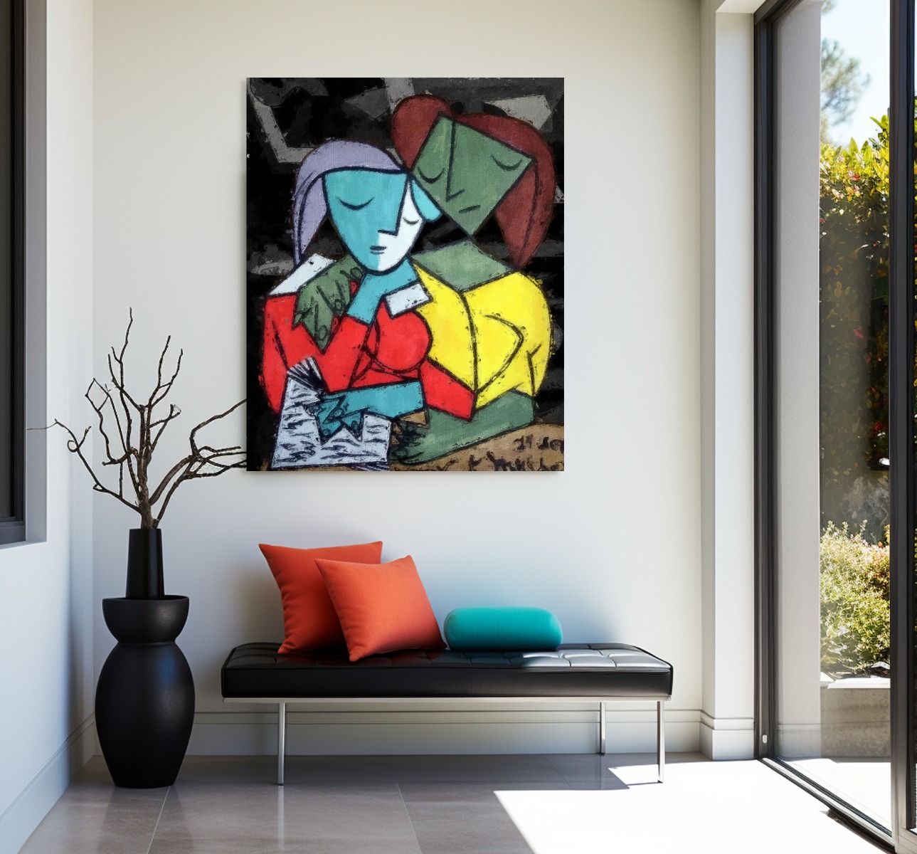 Poster - Picasso's / HAATTI Twee meisjes lezen