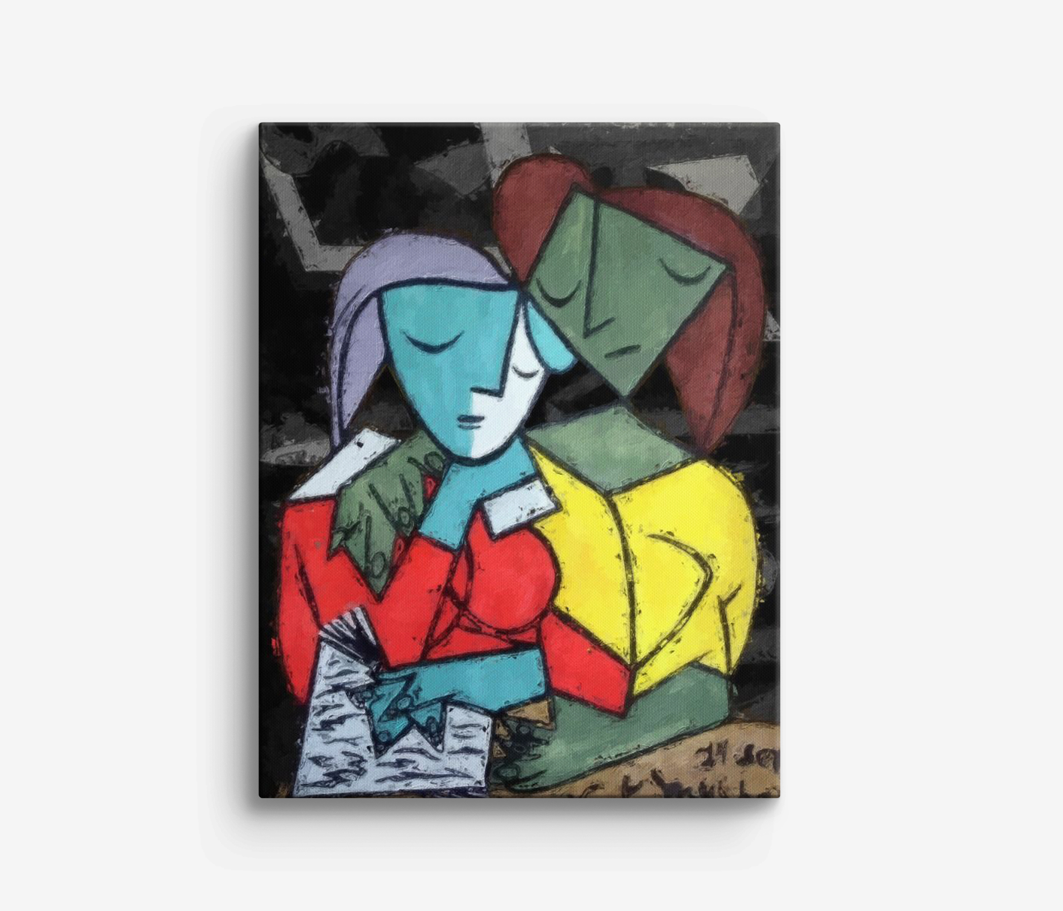 Canvas - Picasso's / HAATTI Twee meisjes lezen