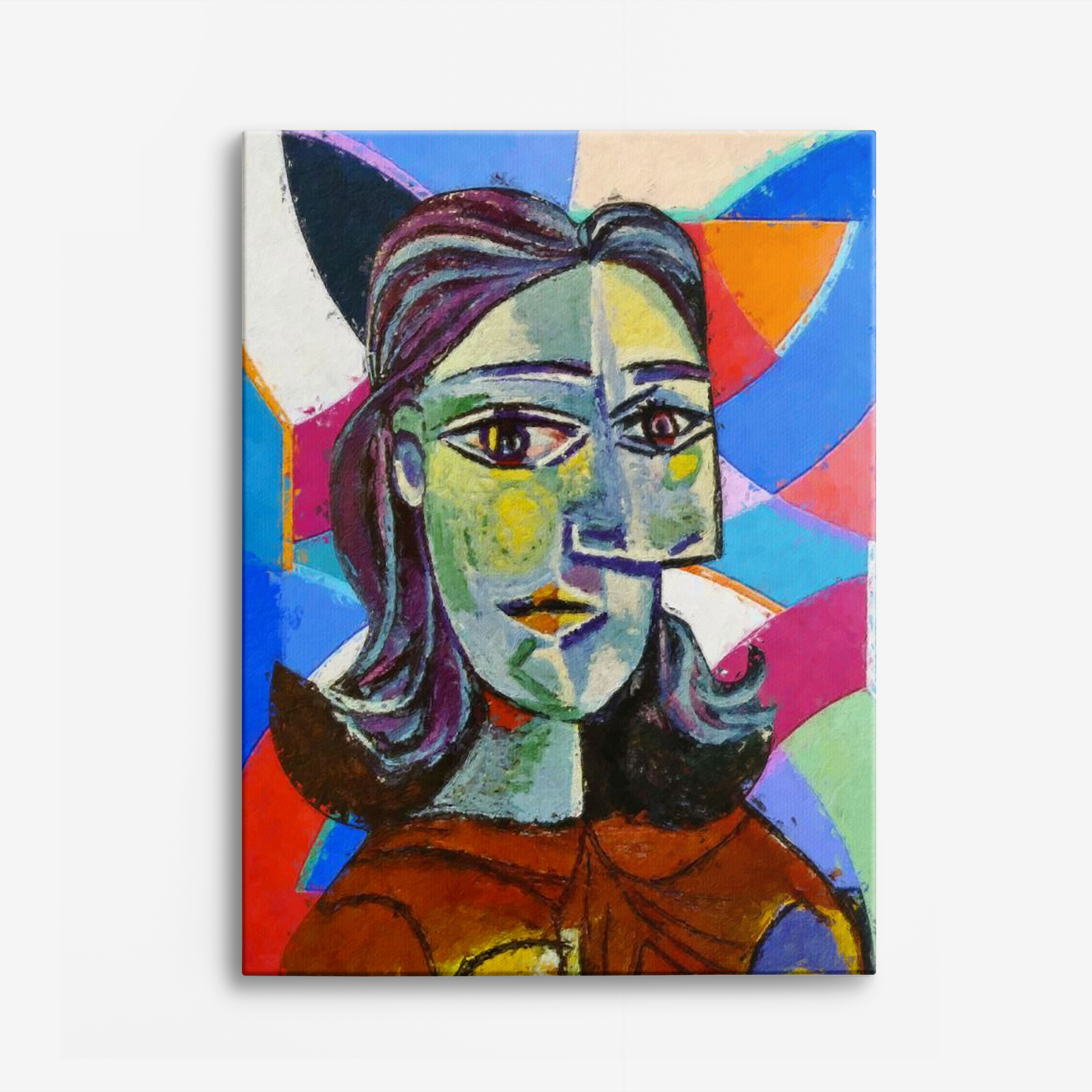 Canvas - Picasso's Kubisme Kunst / Vrouwenportret