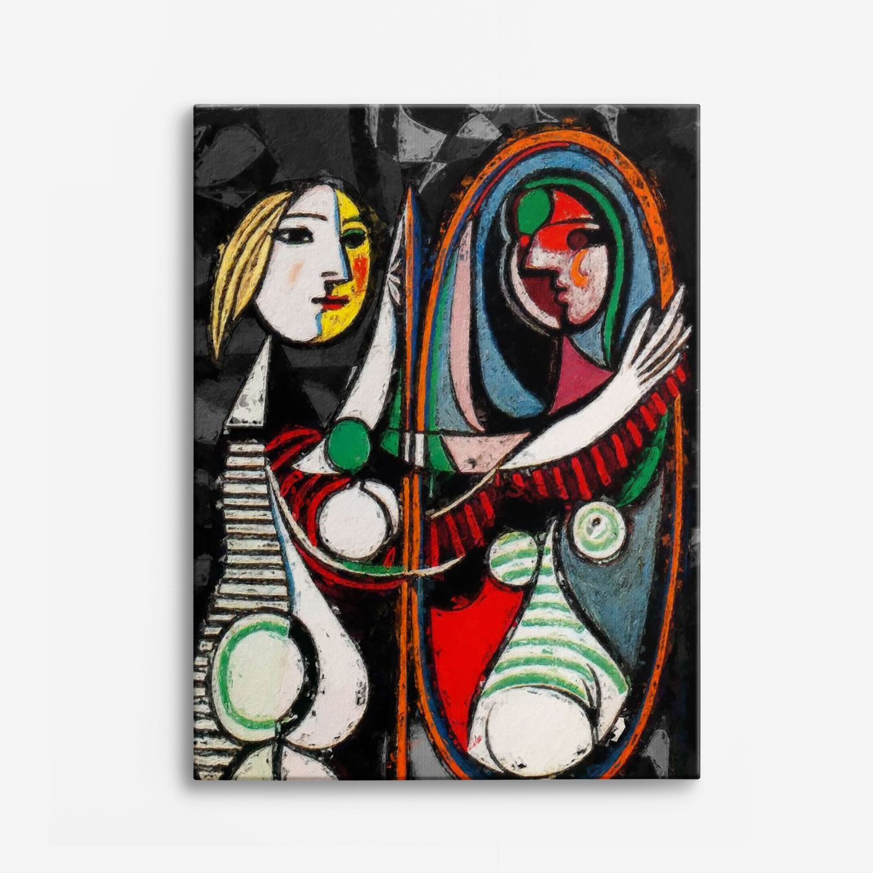 Canvas - Picasso's / Marie-Therese Walter / Meisje voor een spiegel