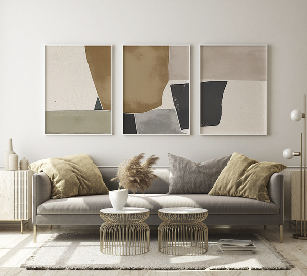 Posters - Gebroken stukken / Set van 3