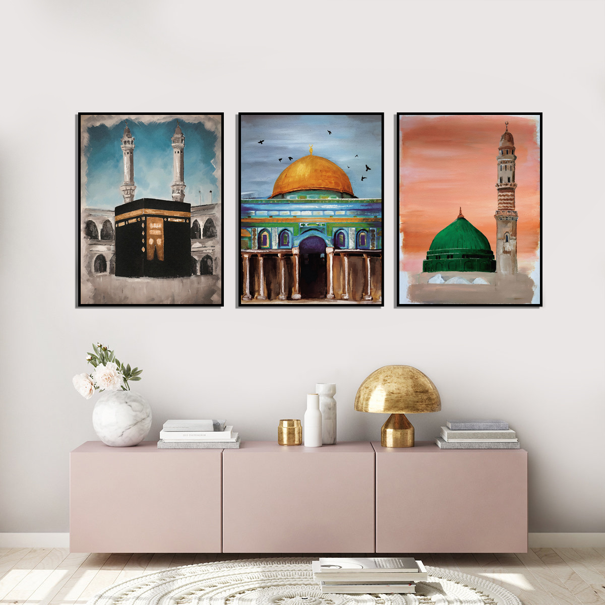 Posters - Islamitisch / Al-Aqsa Moskee / Set van 3