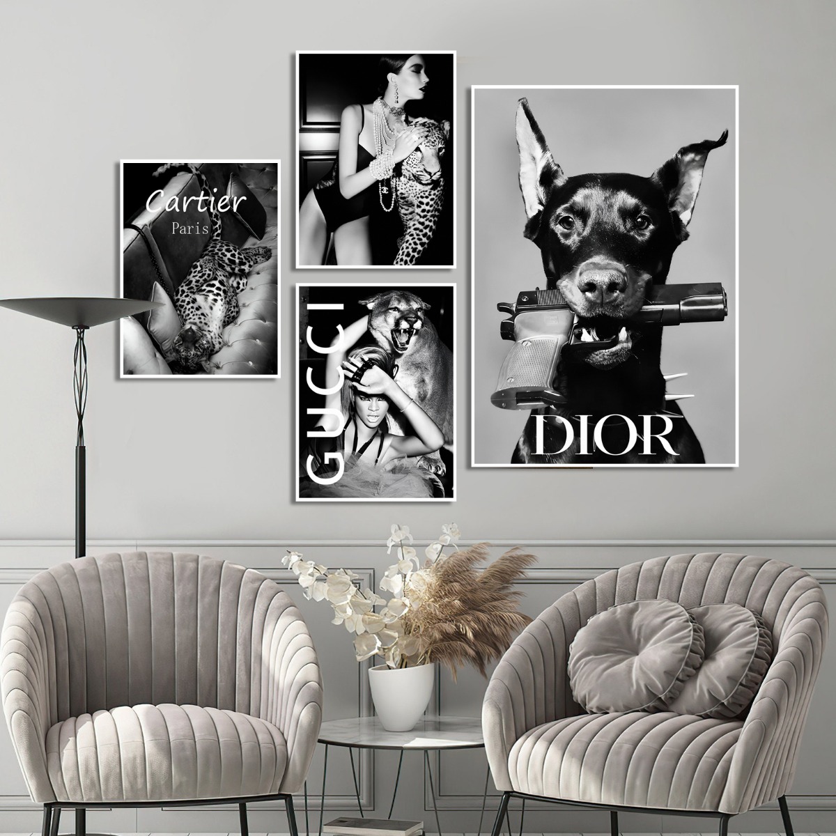 Poster - De Wilde Kant van Mode / Set van 4