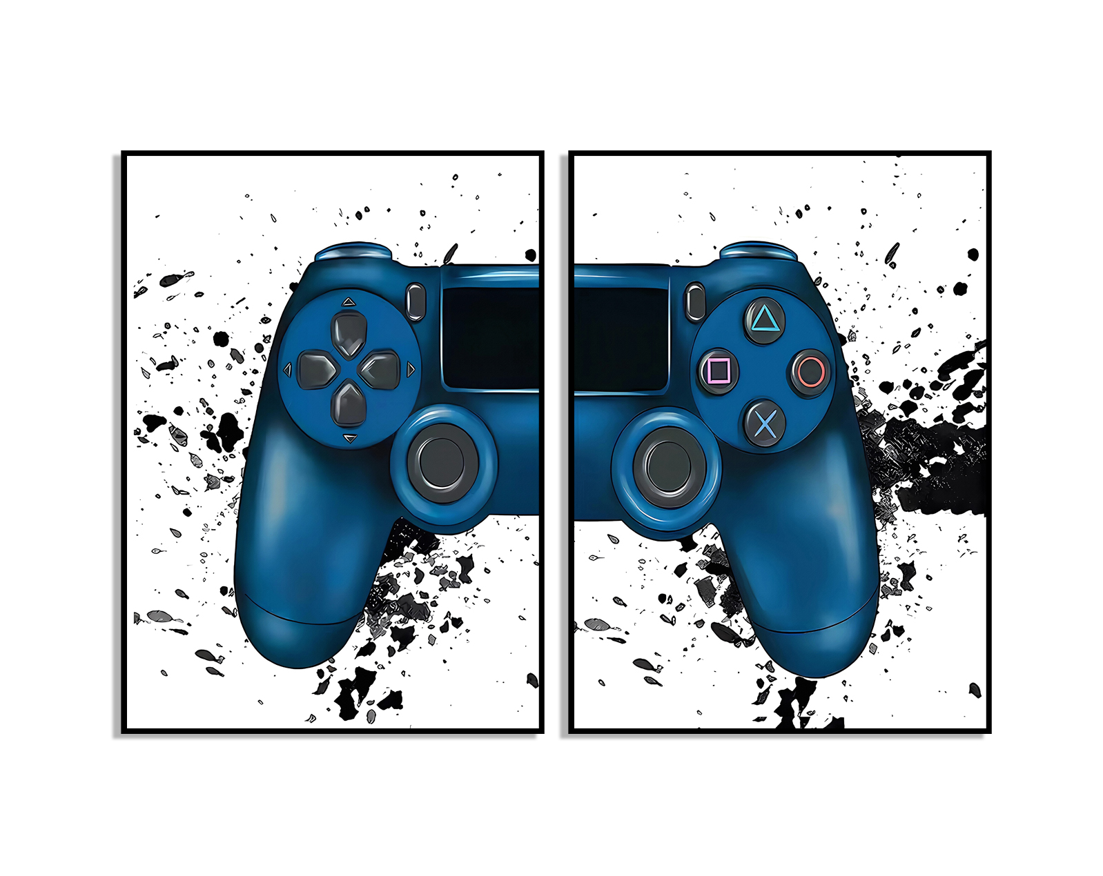 Poster - Spelcontroller / Gesplitst & Gespat / Set van 2