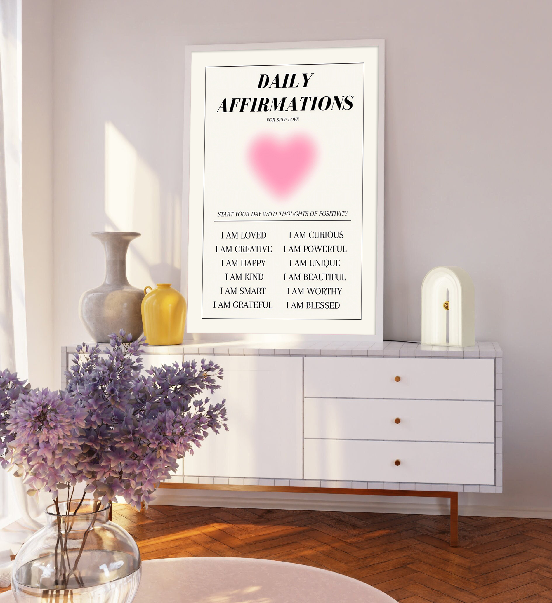 Poster - DAILY AFFIRMATIONS FOR SELF LOVE