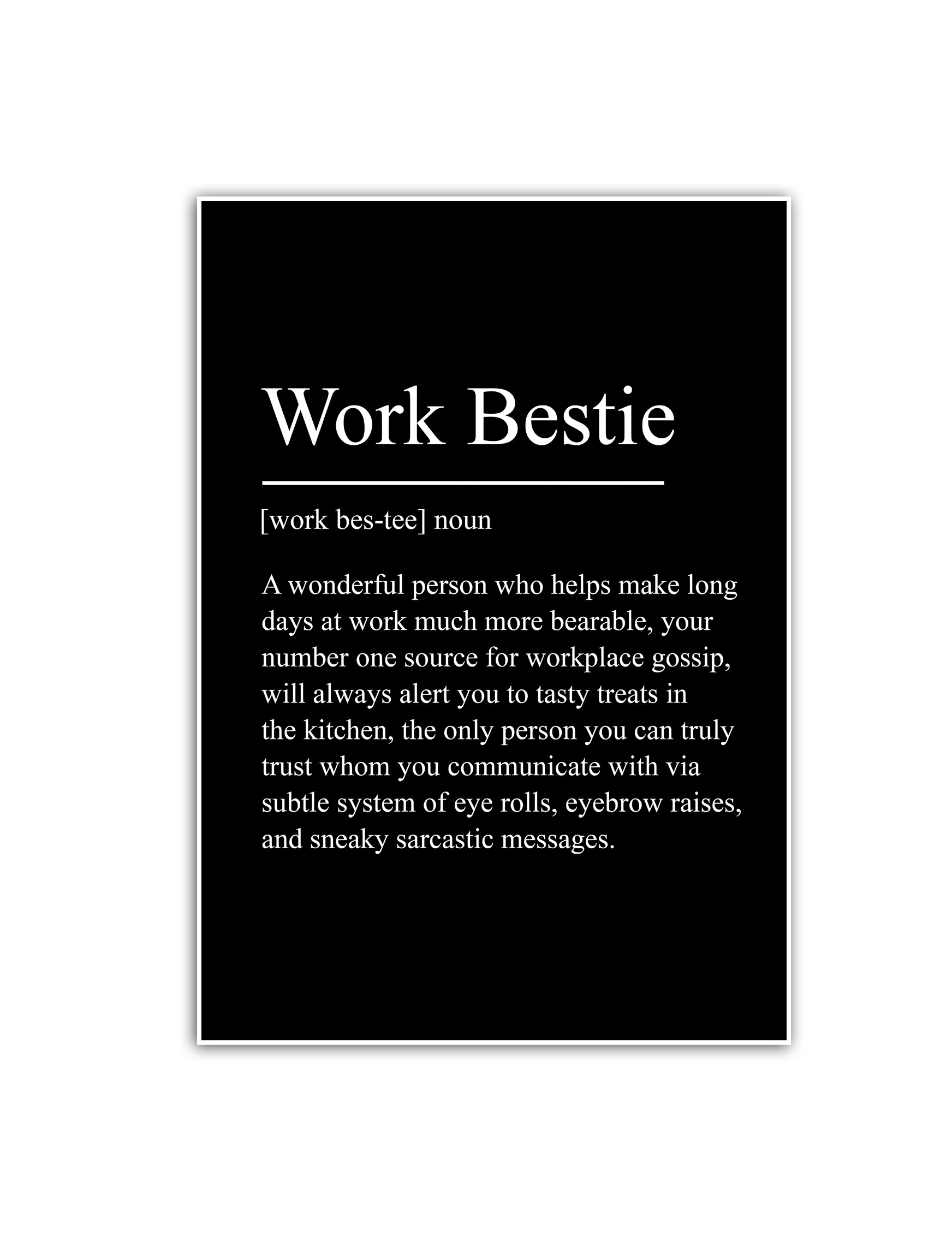 Poster - Work Bestie