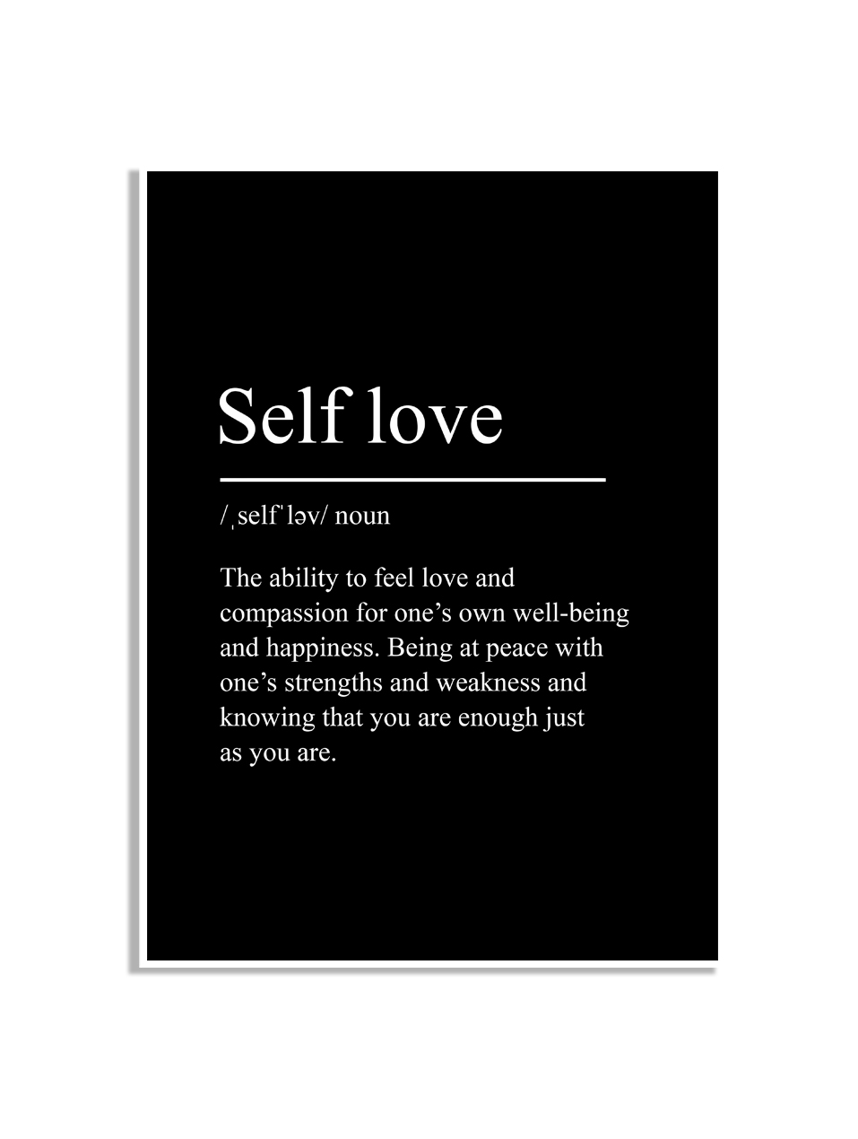 Poster - Self love
