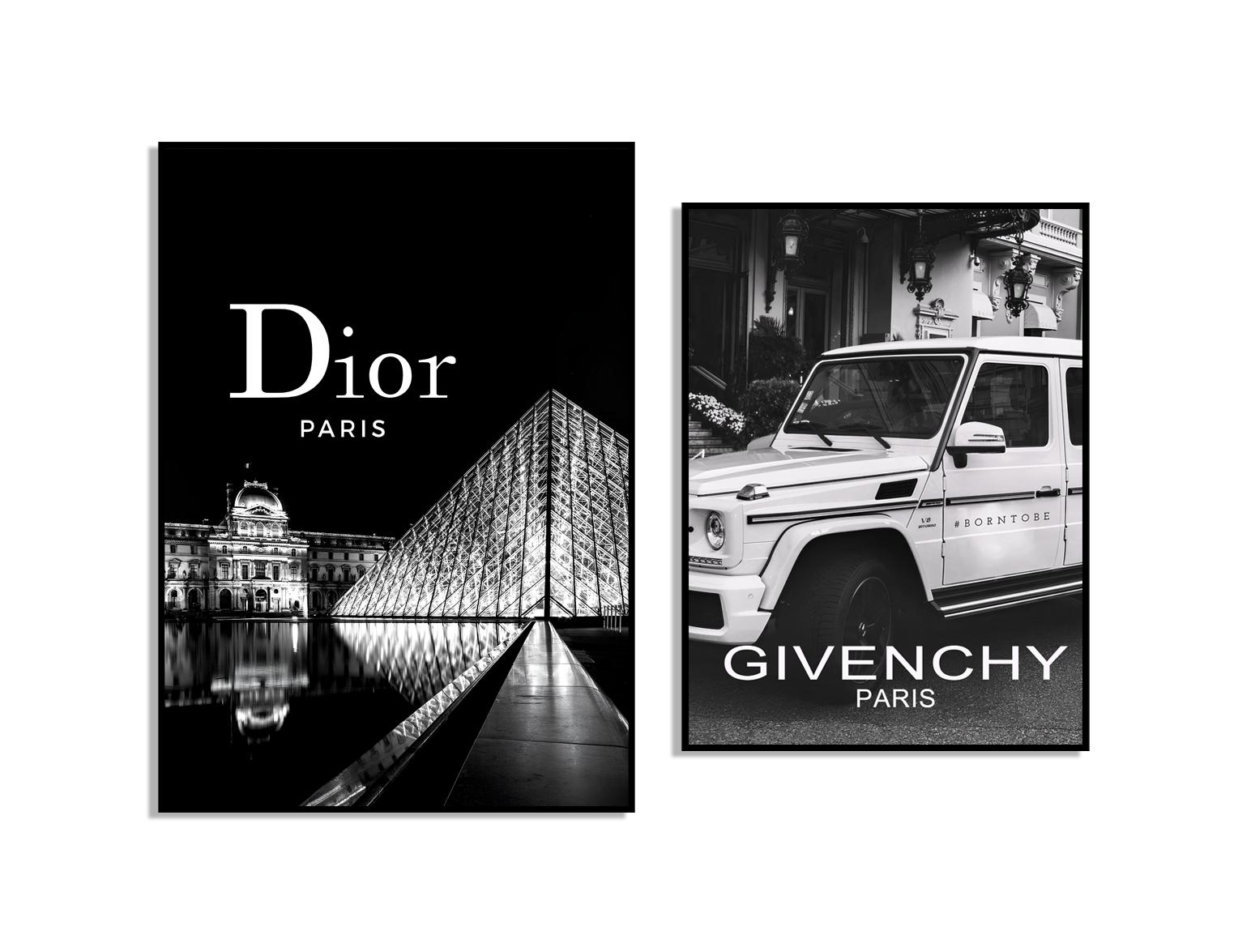 Poster - Dior Paris / GIVENCHY PARIS / Set van 2