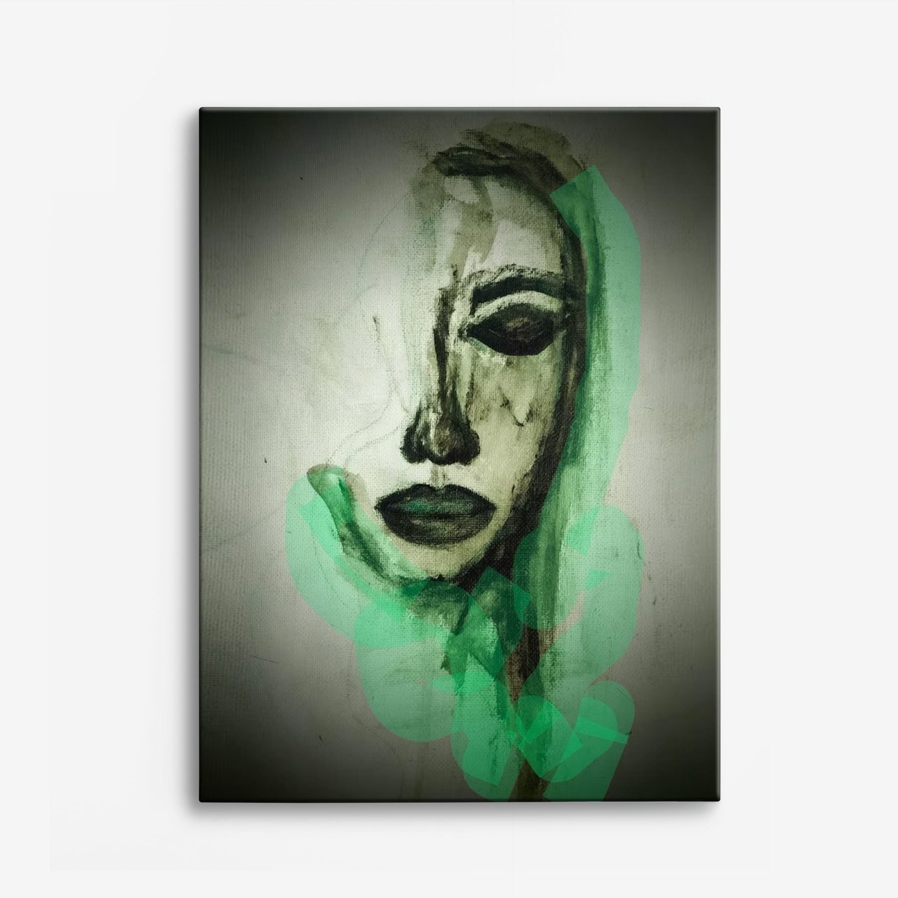 Canvas - Don´t overthink (groen)