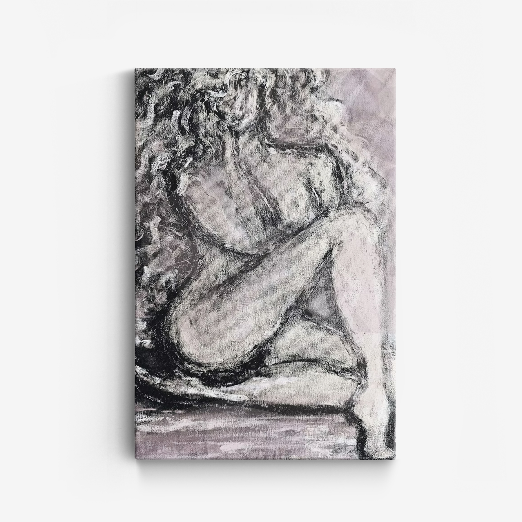Canvas - My inner thoughts / Zwart en wit