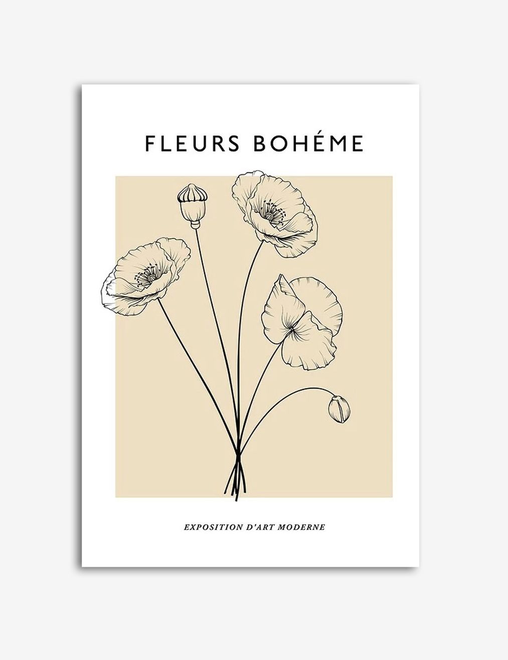 Fleurs Bohème Poster