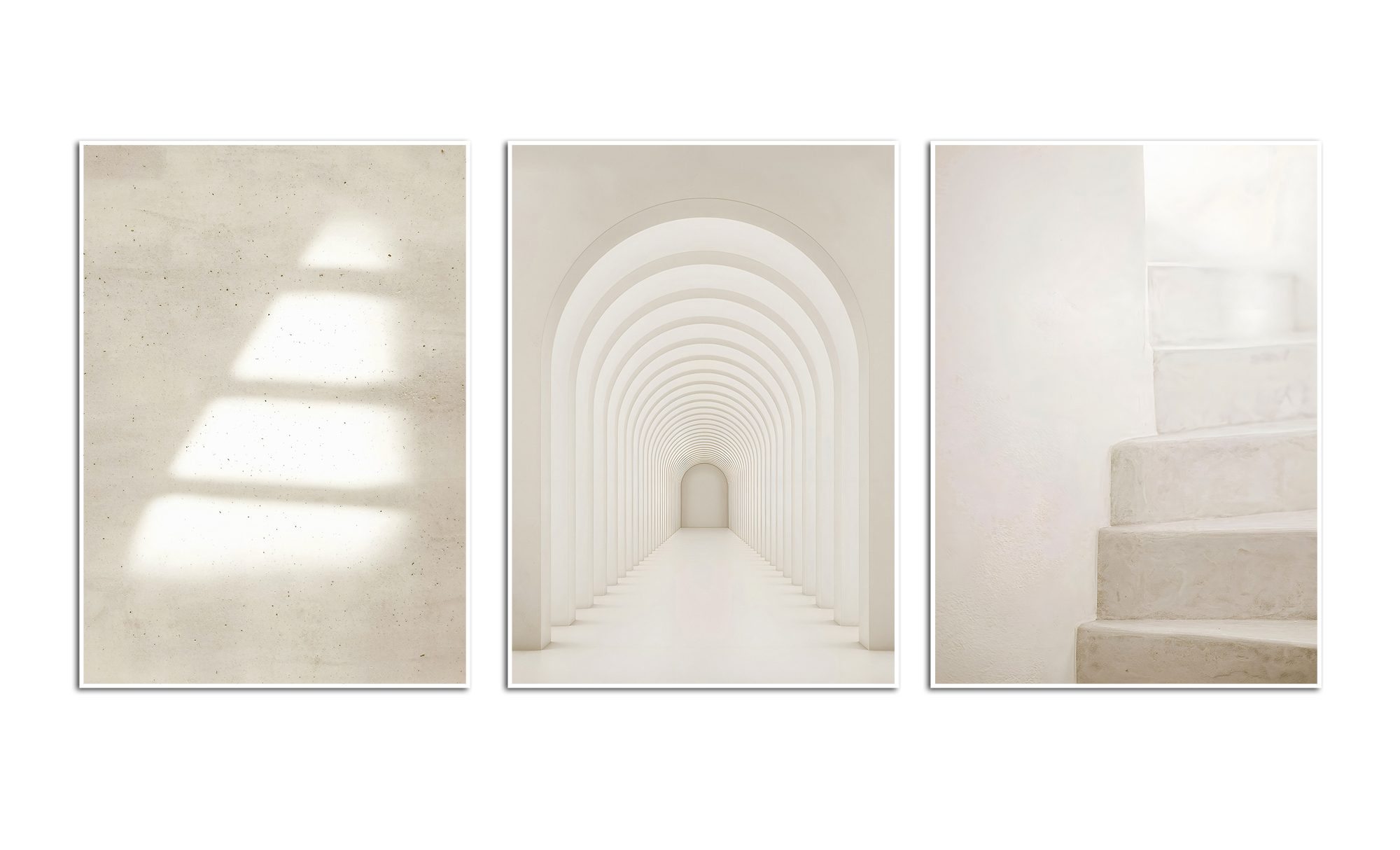 Minimalistische Architectur Wandposter Set van 3