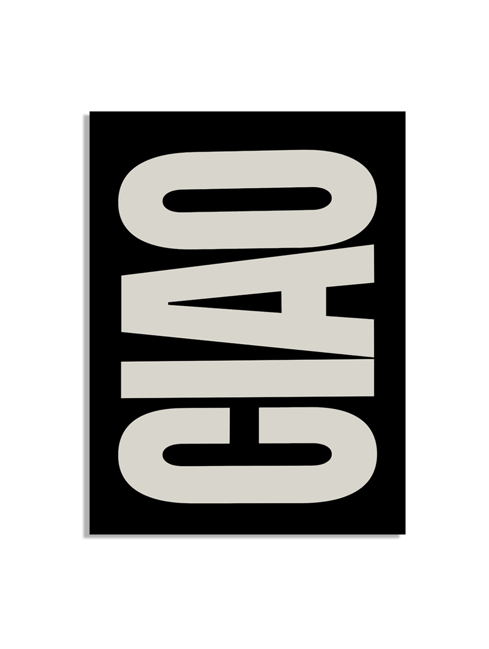 Typografie Ciao Poster