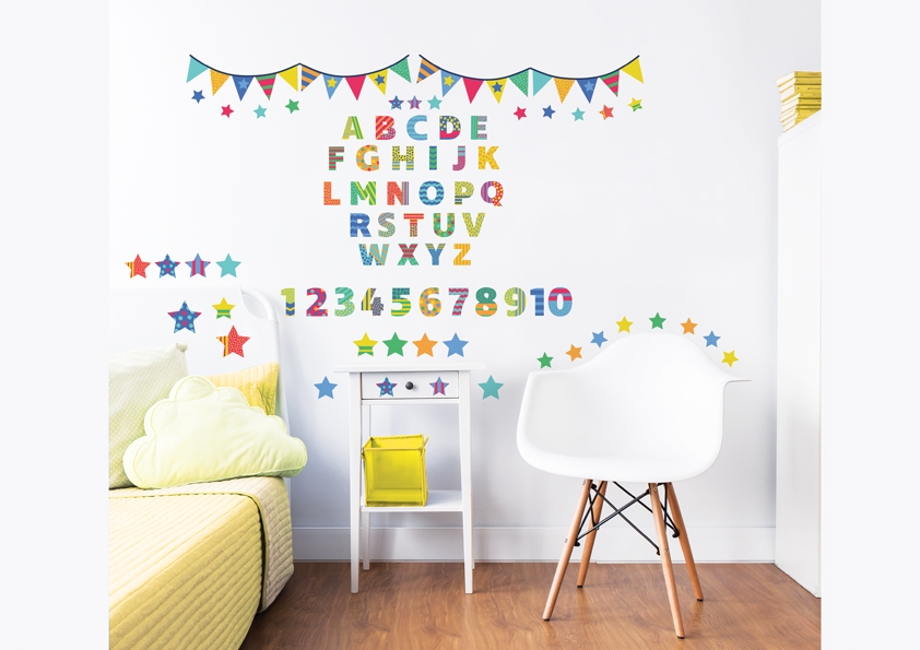 Muursticker - ABC Leer met mij