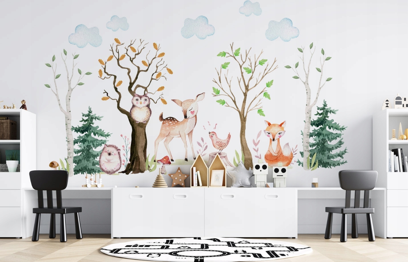 Muursticker - Bos en Dieren