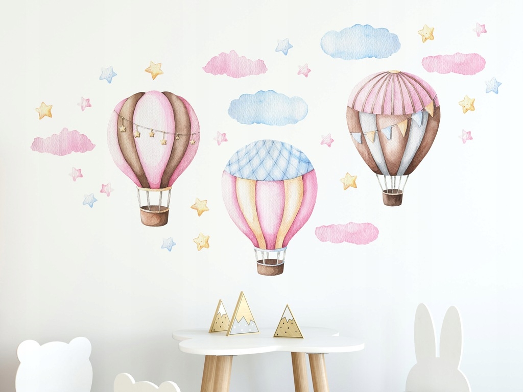 Wallsticker - Balloons and Clouds