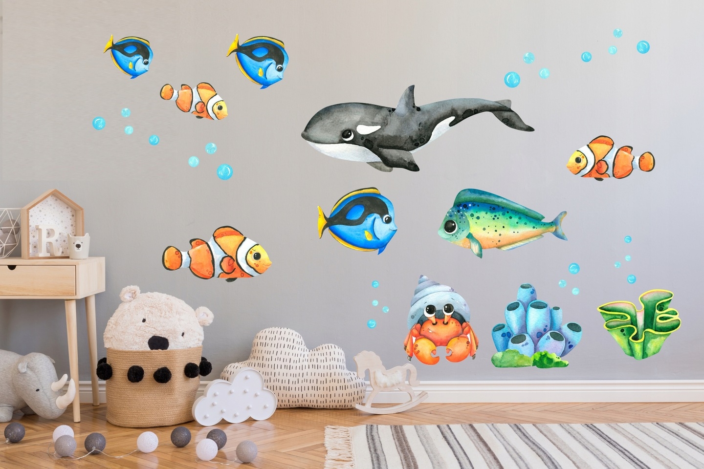Muursticker - Zeedieren / 02