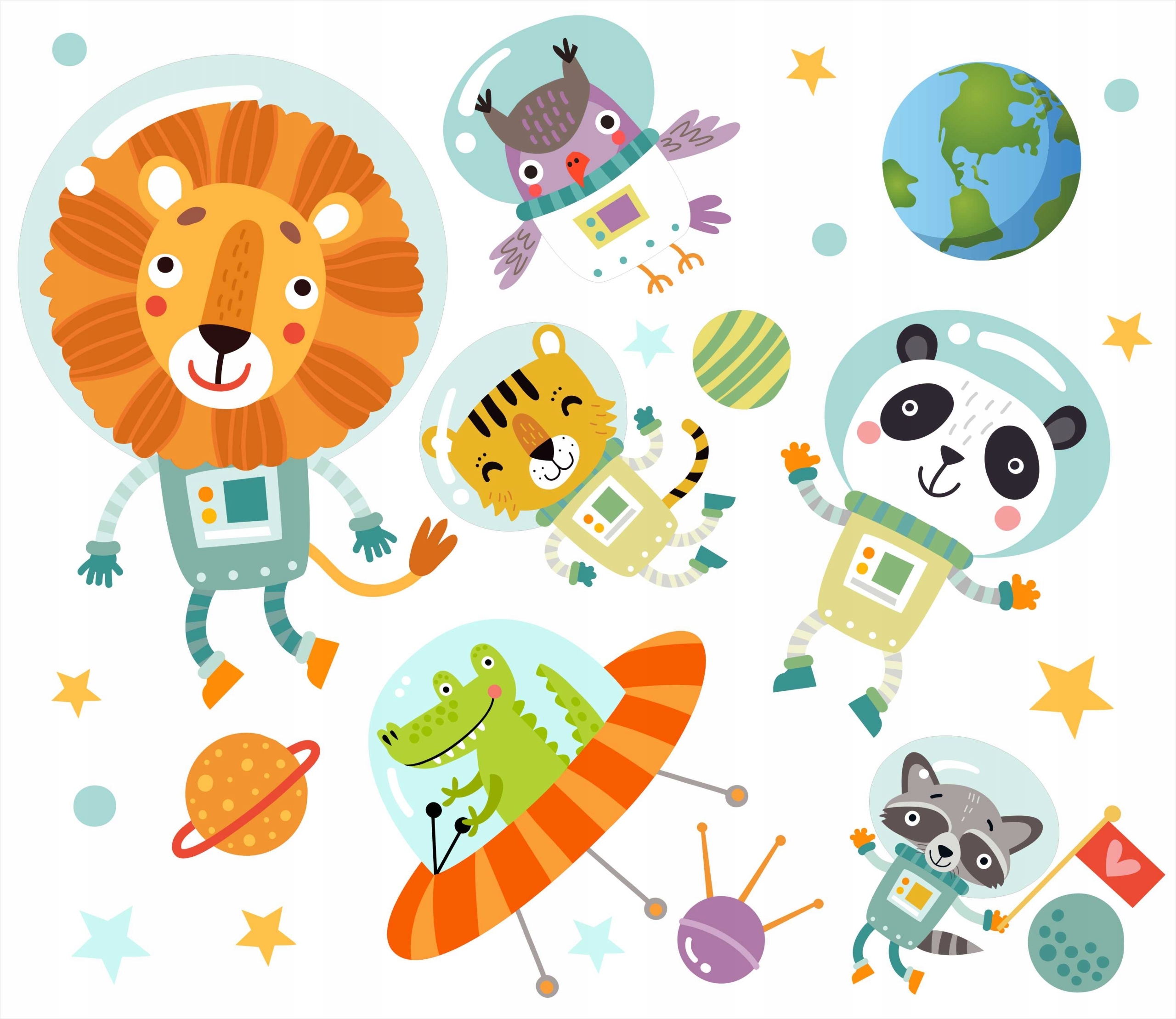 Muursticker - Ruimte Dieren