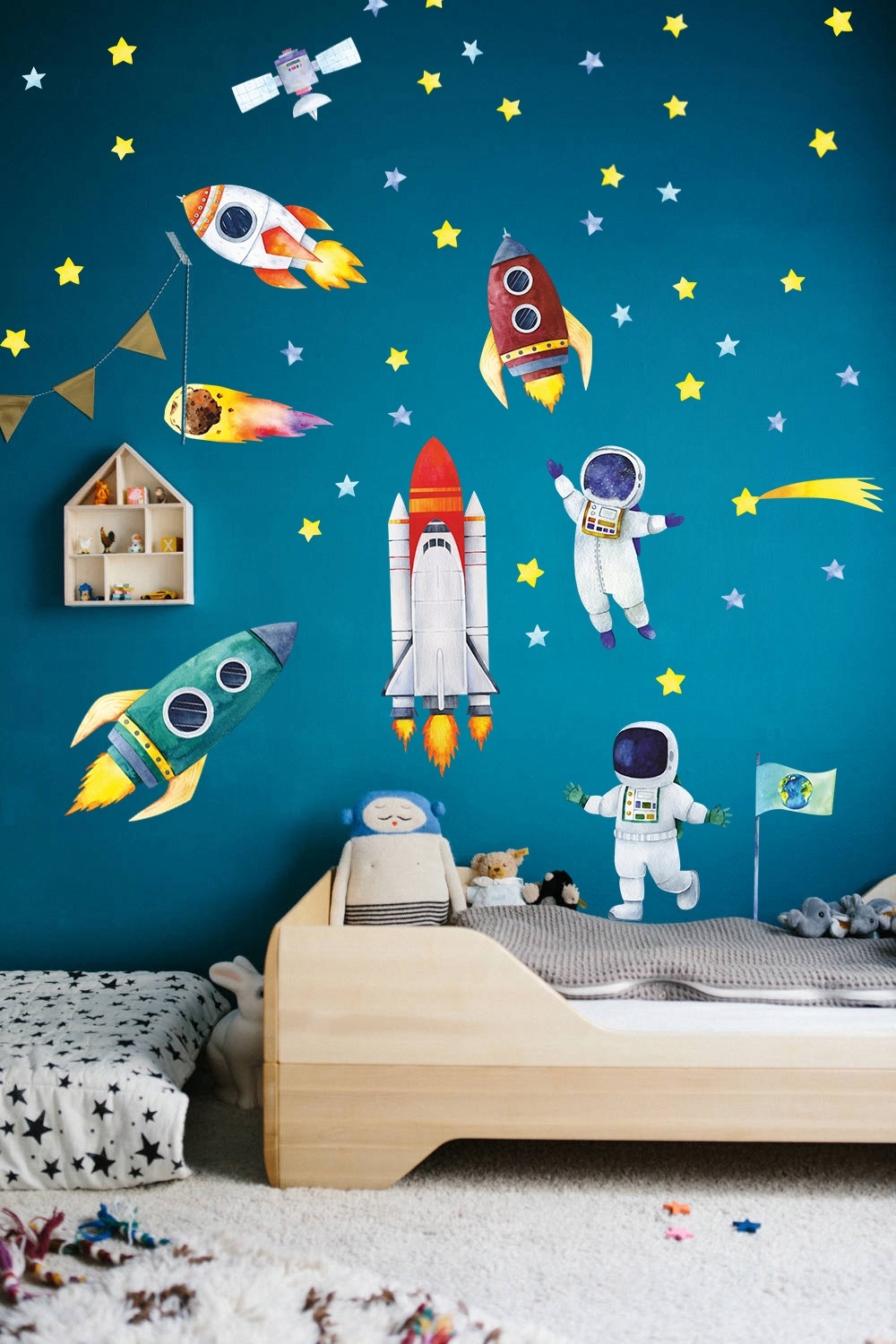 Muursticker - Kosmos-raket