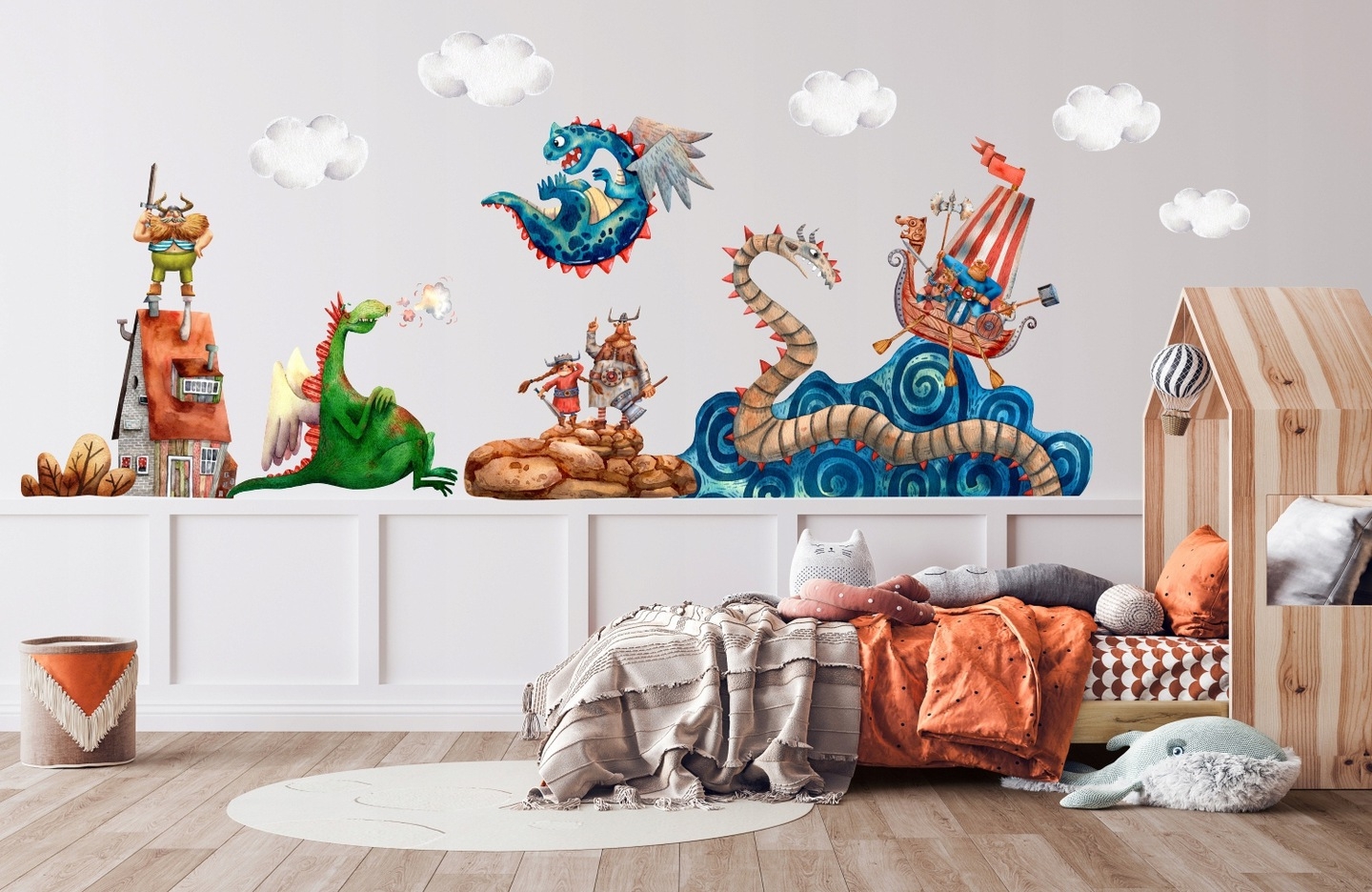 Muursticker - Draken en Vikingen / 02