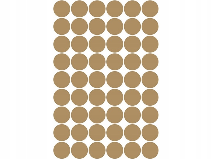 Muursticker - Stippen / Goud