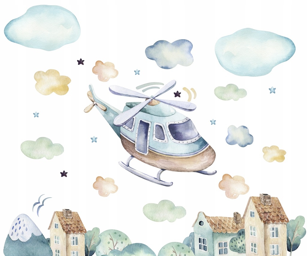 Muursticker - Helikopter