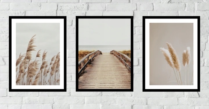 Posters - Droog Gras en Riet / Set van 3