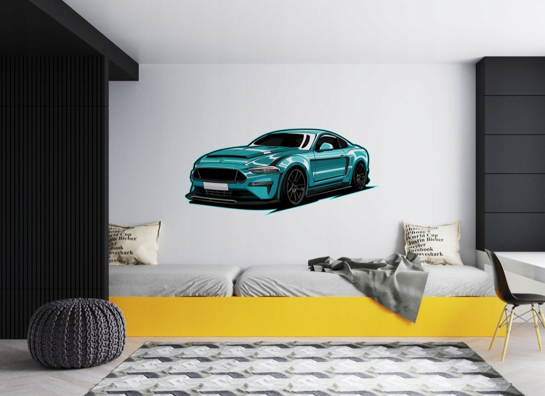 Muursticker - Ford Mustang