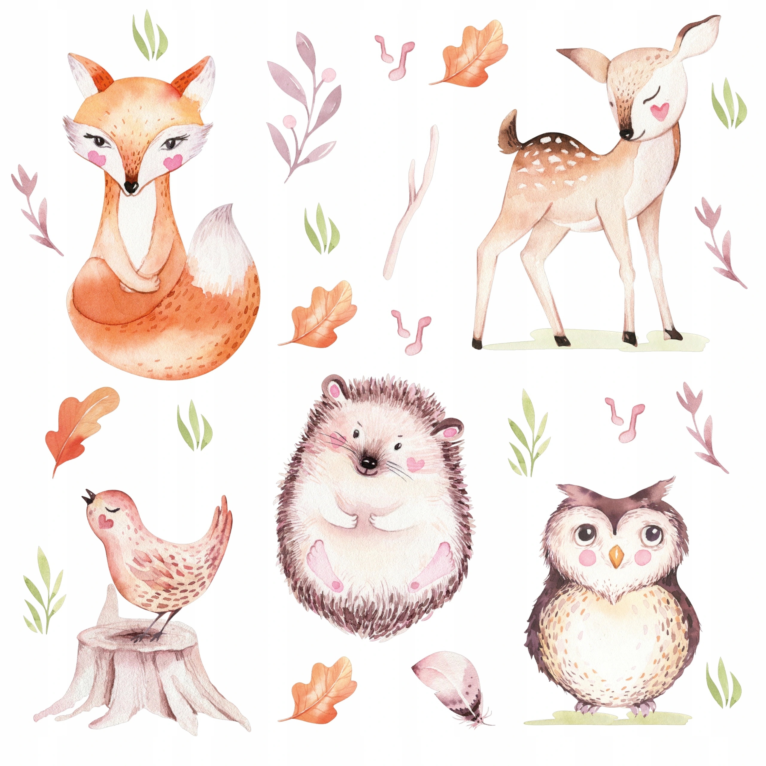 Muursticker - Dieren Bosfeest