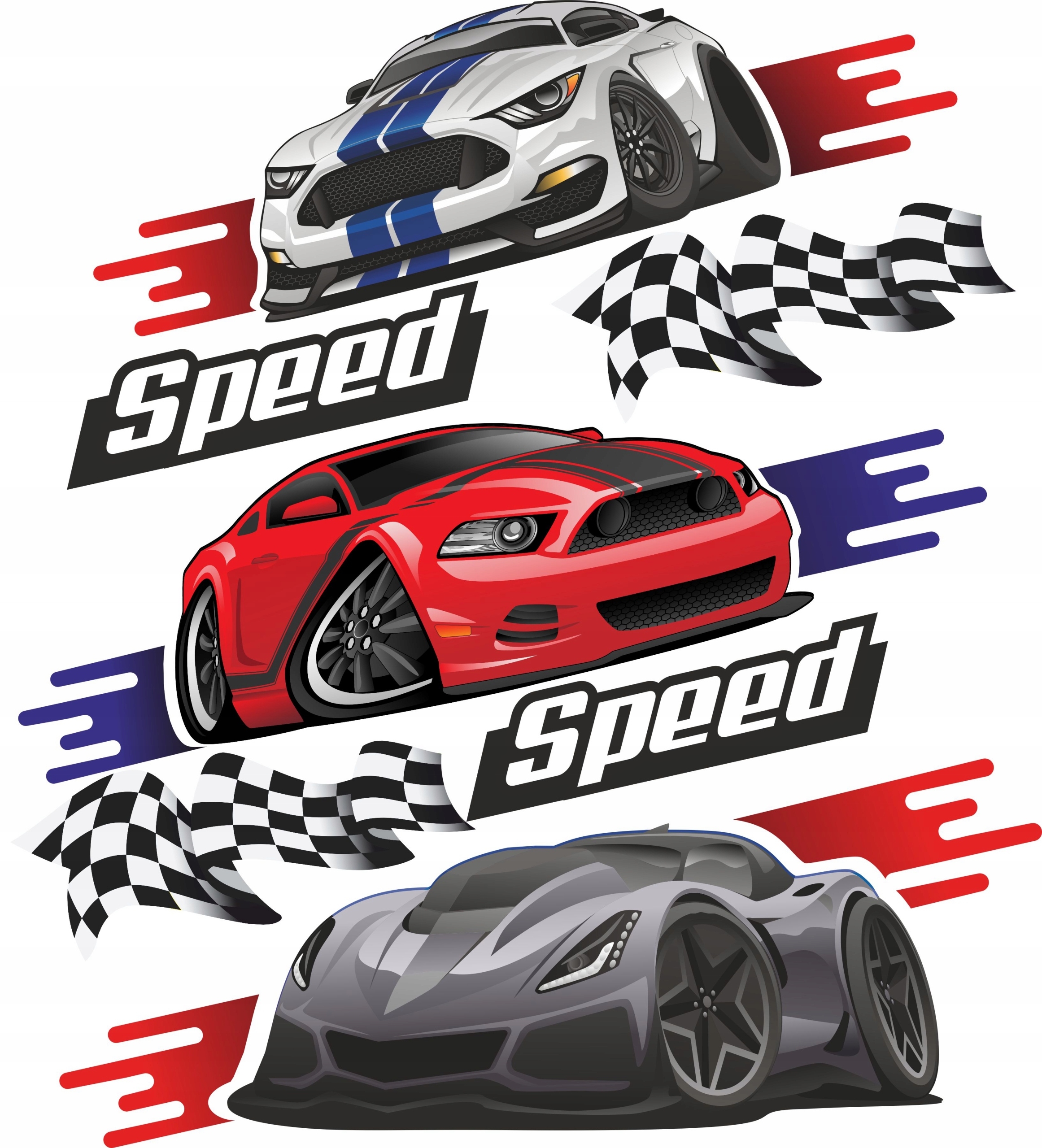 Muursticker - Speed Speed