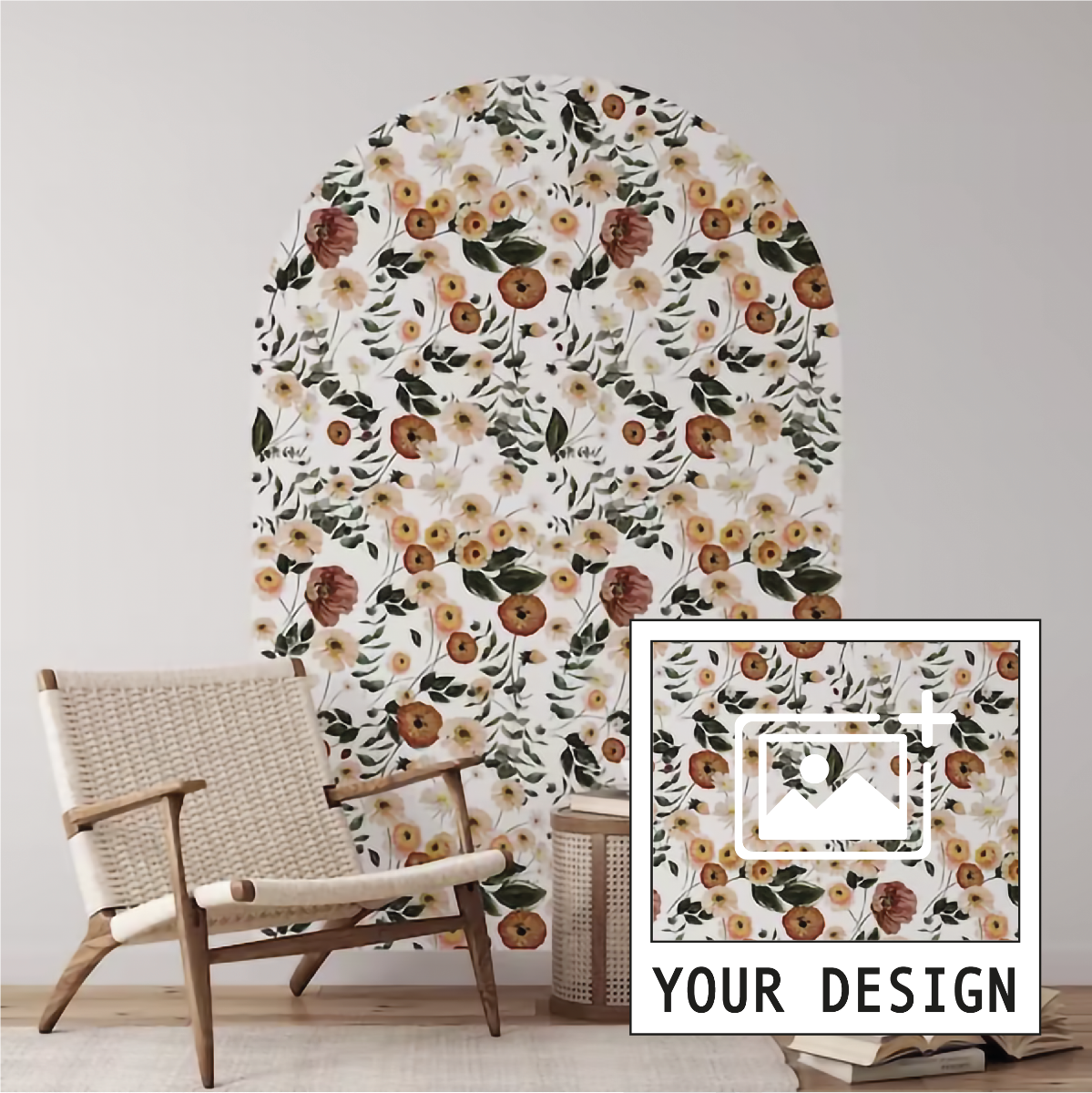 Wallsticker Personal Design - Arch-Canvas-120x120 cm