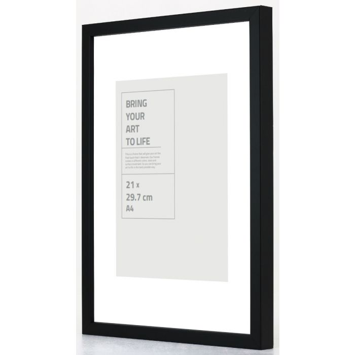 Houten lijst / Zwart