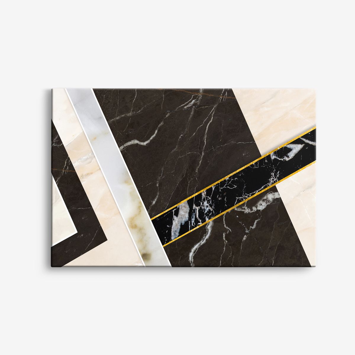 Abstract Geometrisch Marmer Canvas