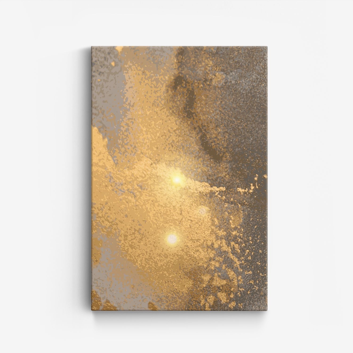 Abstracte Gouden Canvas Kunst
