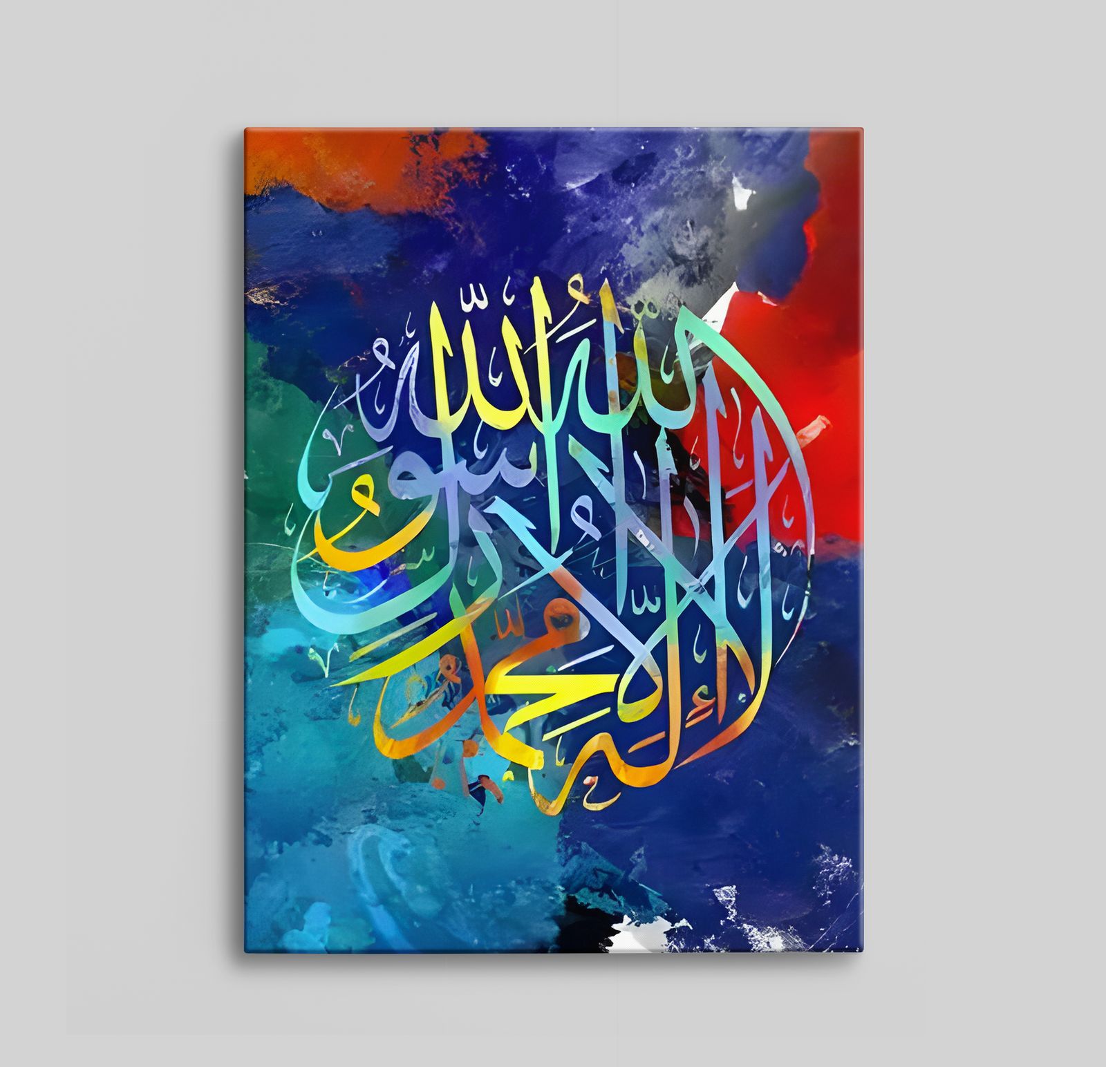 Kleurrijke Abstracte Kalligrafie Canvas