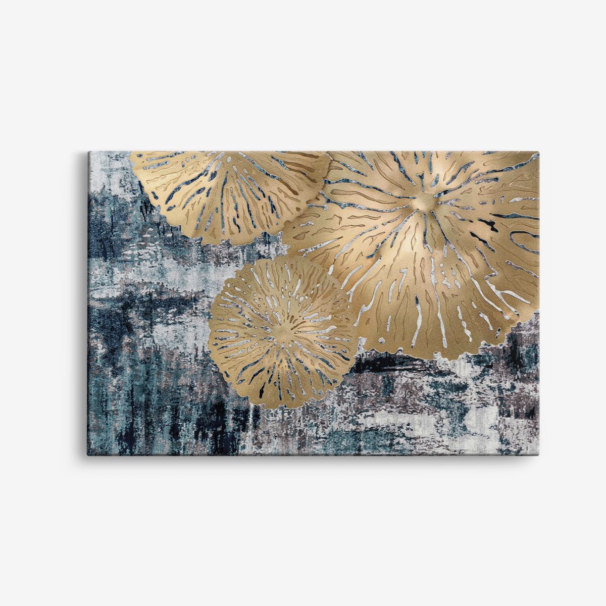 Gouden Abstract Canvas Kunst