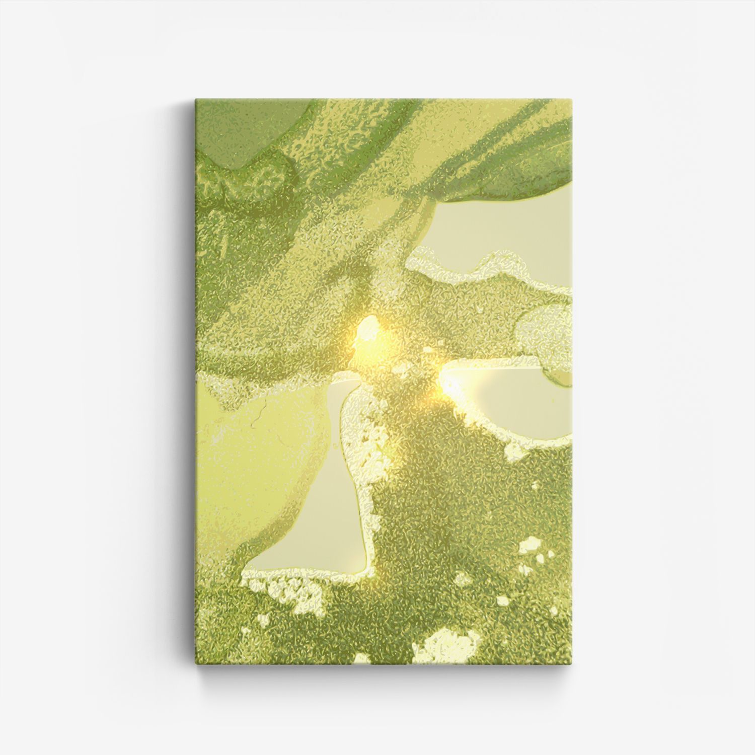 Abstract Groene Kunst Canvas