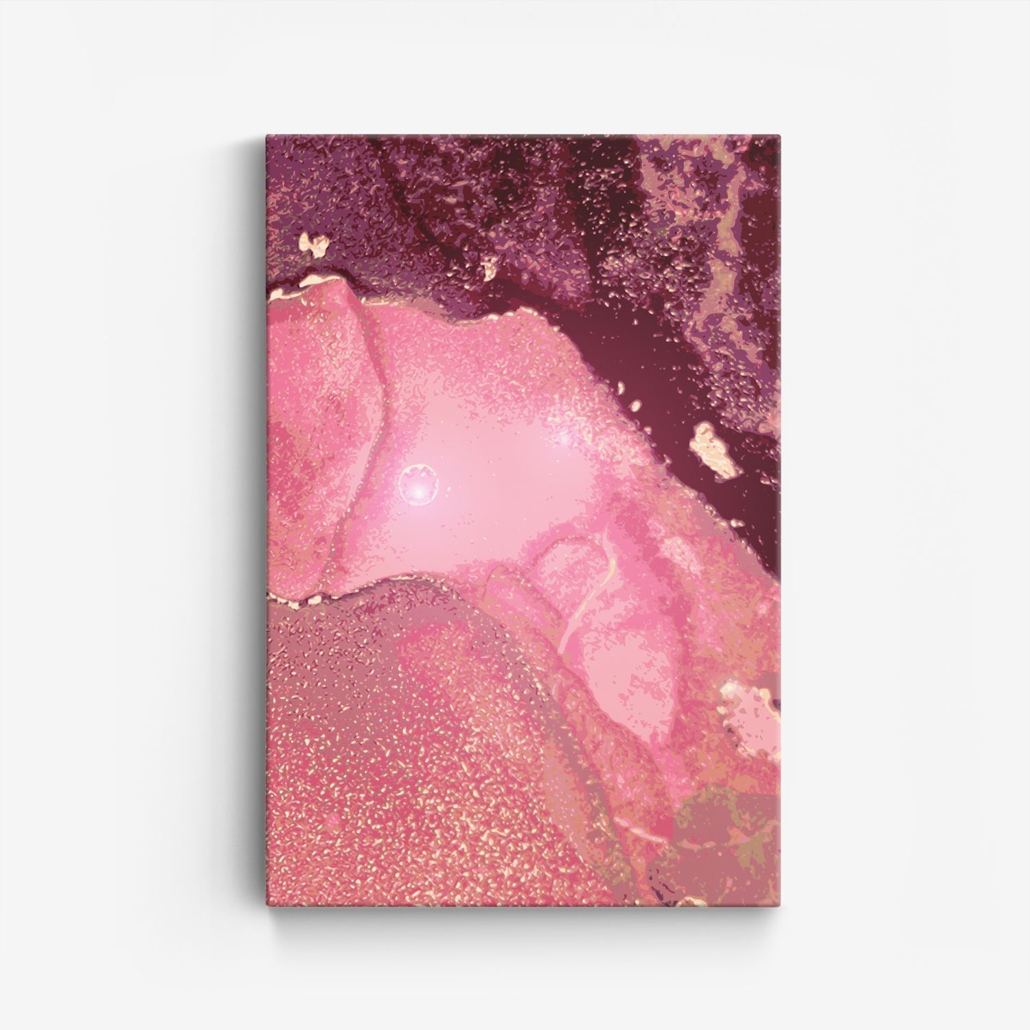 Abstracte Roze Canvas Kunst